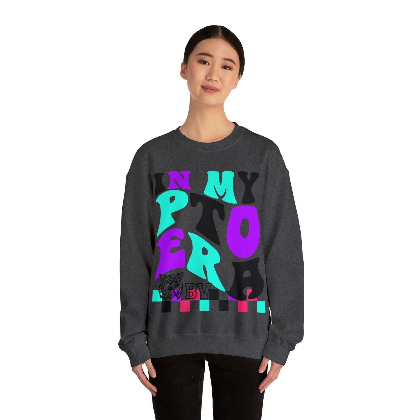 PTO Era Adult Crewneck Sweatshirt (Teal Logo)