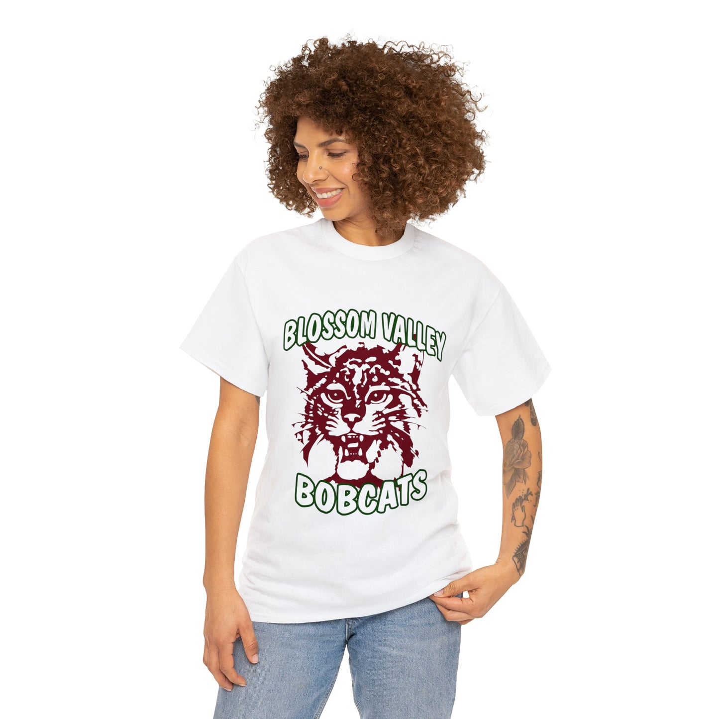 Old School Bobcats Adult Tee