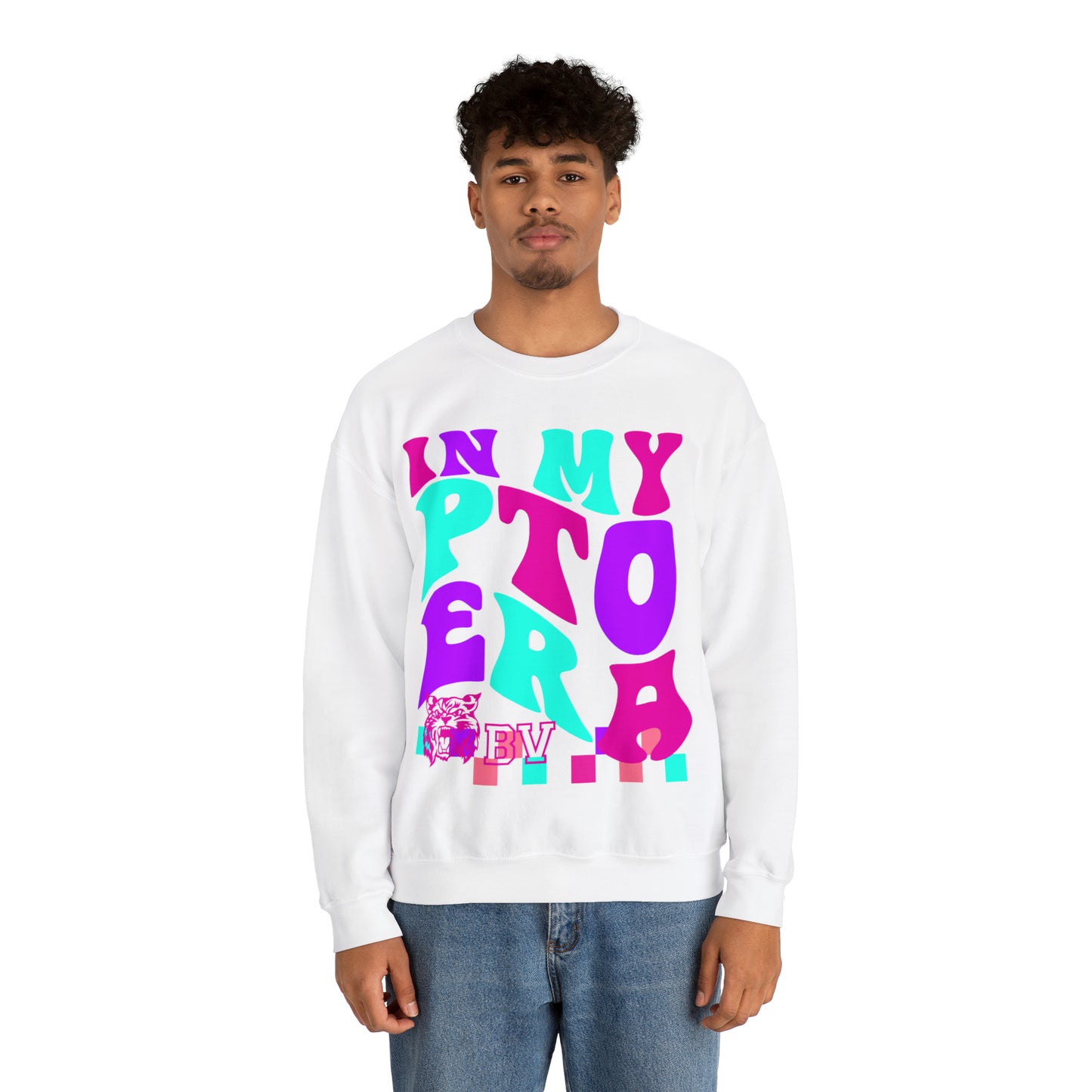 PTO Era Adult Crewneck Sweatshirt (Pink Logo)