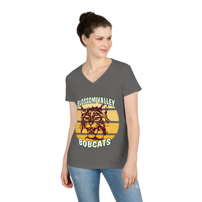 Old School Sun V-Neck T-Shirt
