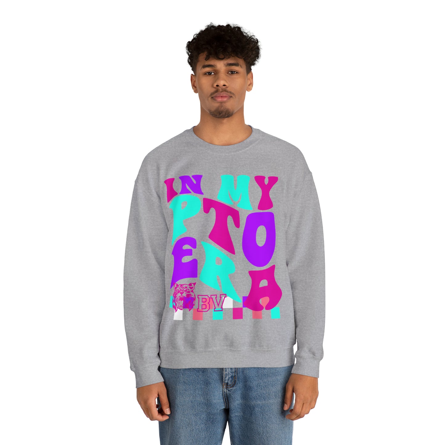 PTO Era Adult Crewneck Sweatshirt (Pink Logo)