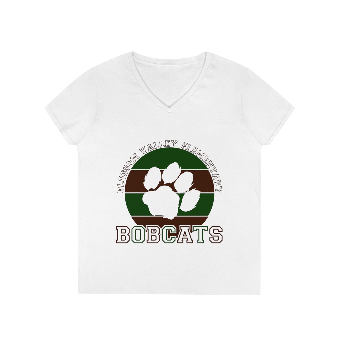 BV Paw Adult V-Neck T-Shirt