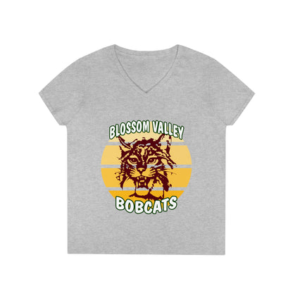 Old School Sun V-Neck T-Shirt