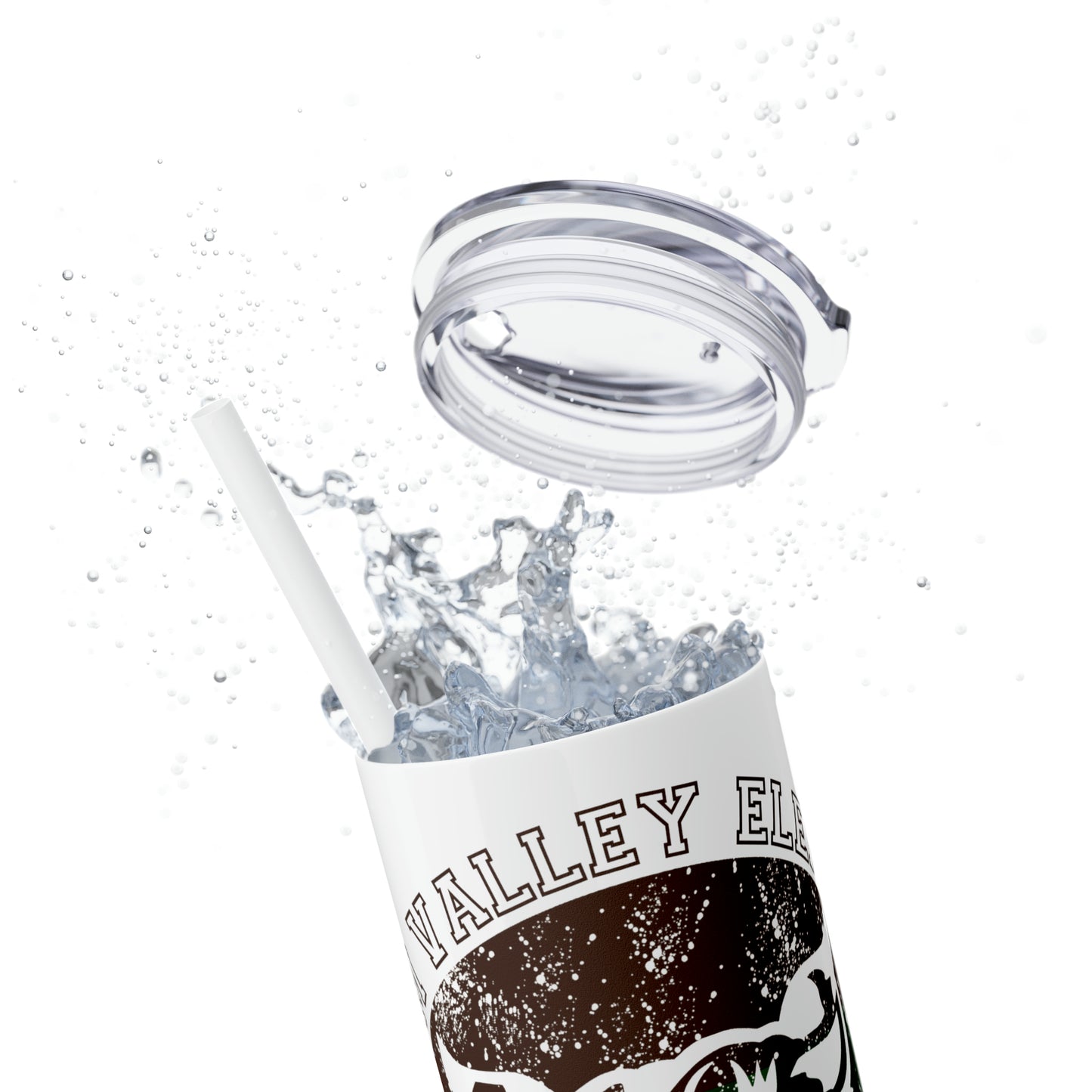 Bobcats Skinny Tumbler w/Straw, 20oz