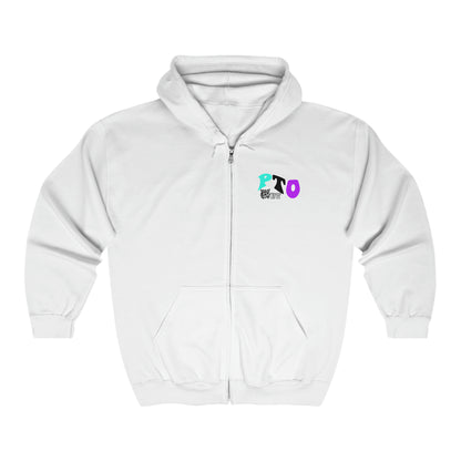 PTO Era Adult Zip-up Hoodie (Teal logo)