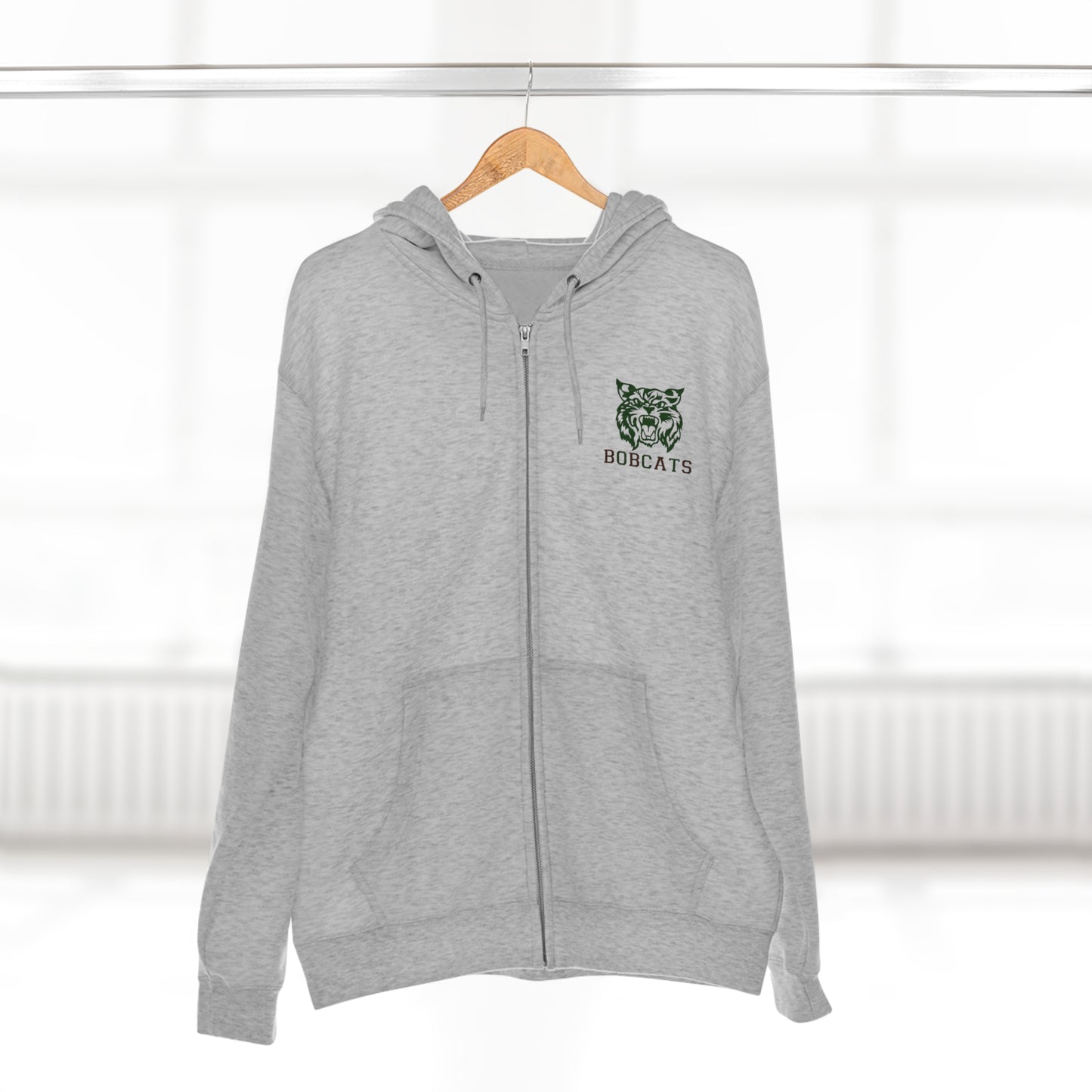 Bobcats Adult Zip-up Hoodie
