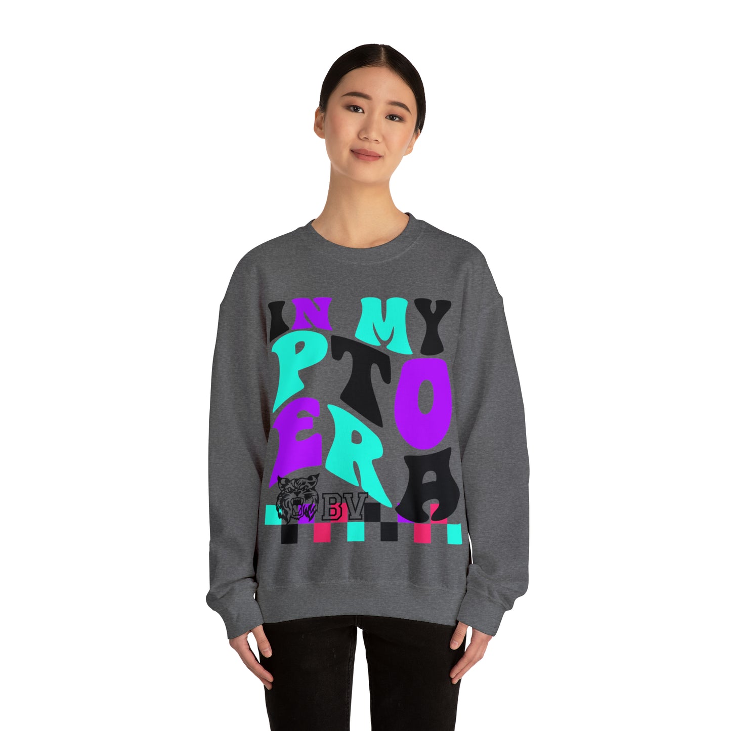 PTO Era Adult Crewneck Sweatshirt (Teal Logo)