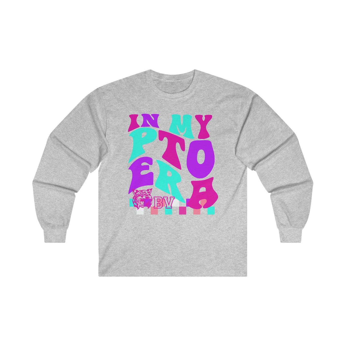 PTO Era Adult Long Sleeve Tee (Pink Logo)