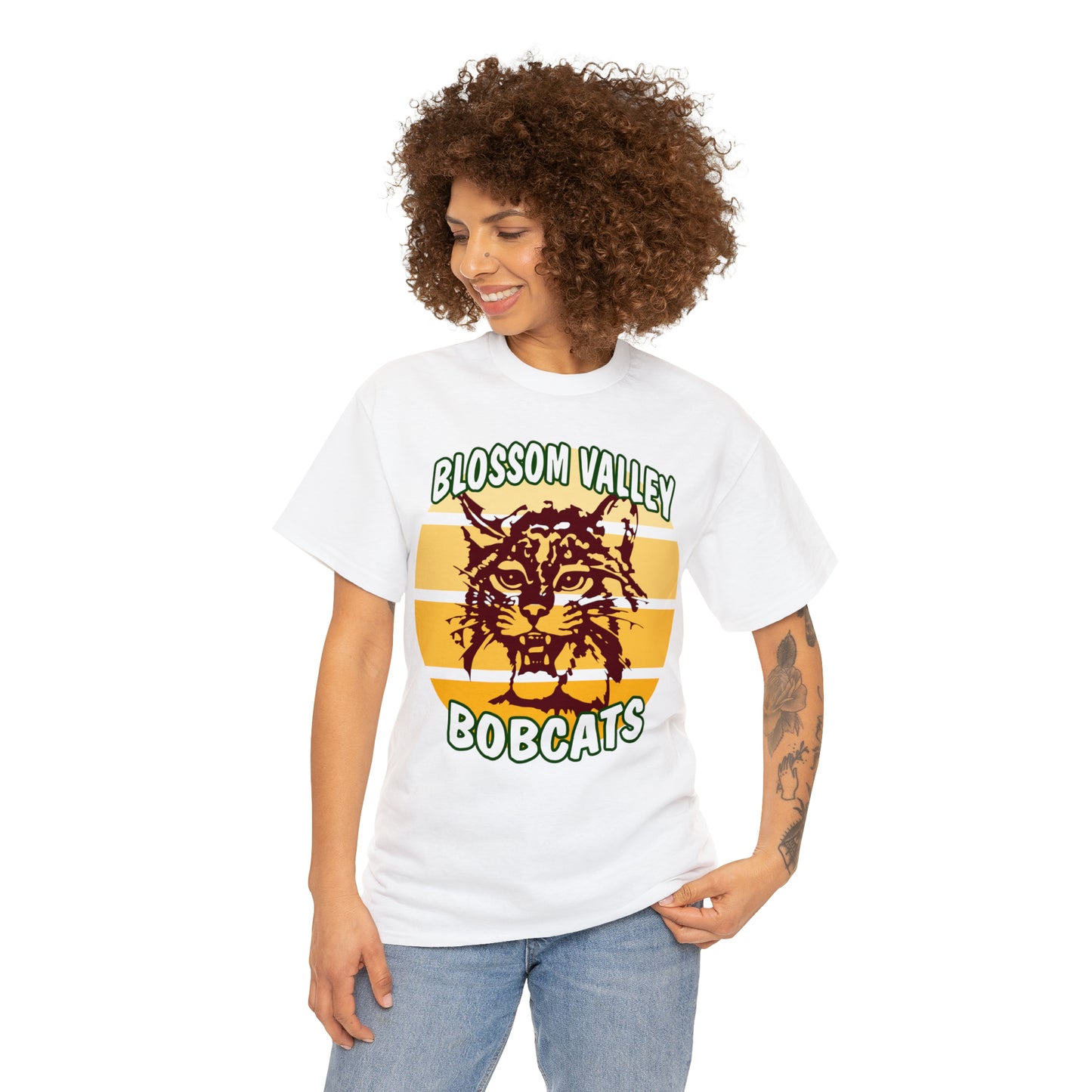 Old School Sun Bobcats Adult Tee