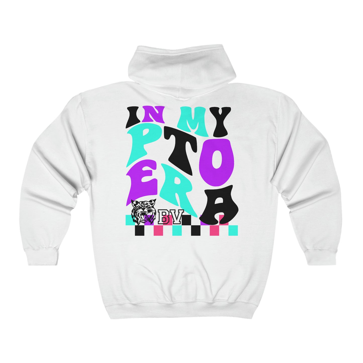 PTO Era Adult Zip-up Hoodie (Teal logo)