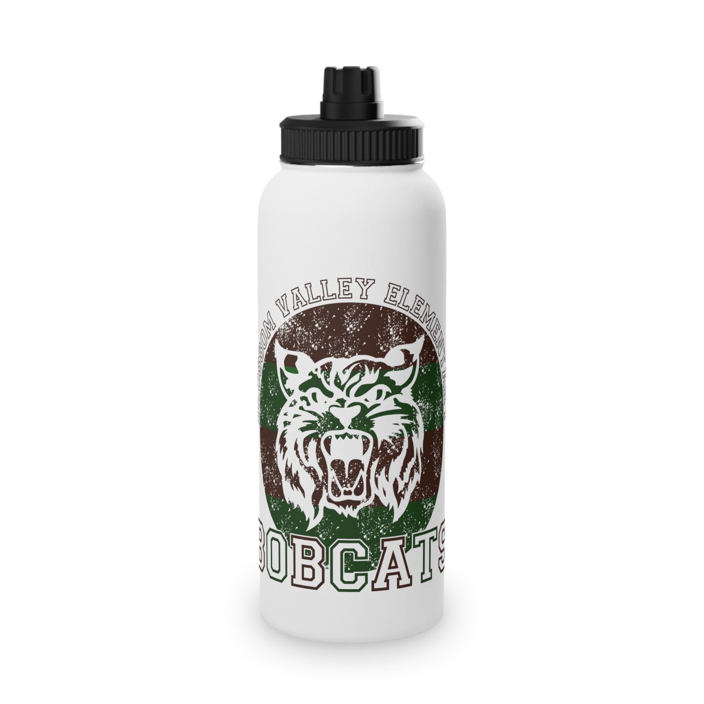 Bobcats Stainless Steel Water Bottle, Sports Lid