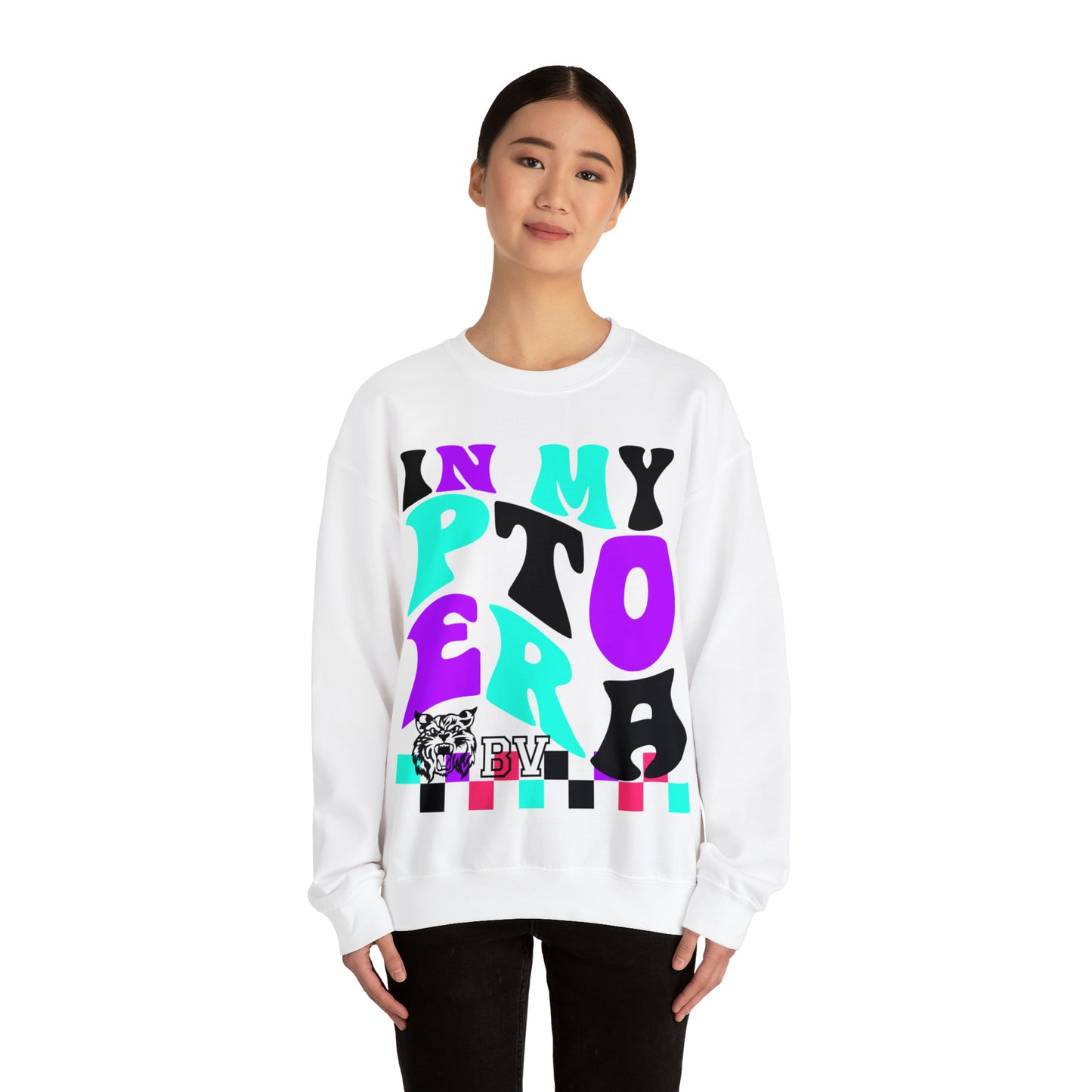 PTO Era Adult Crewneck Sweatshirt (Teal Logo)