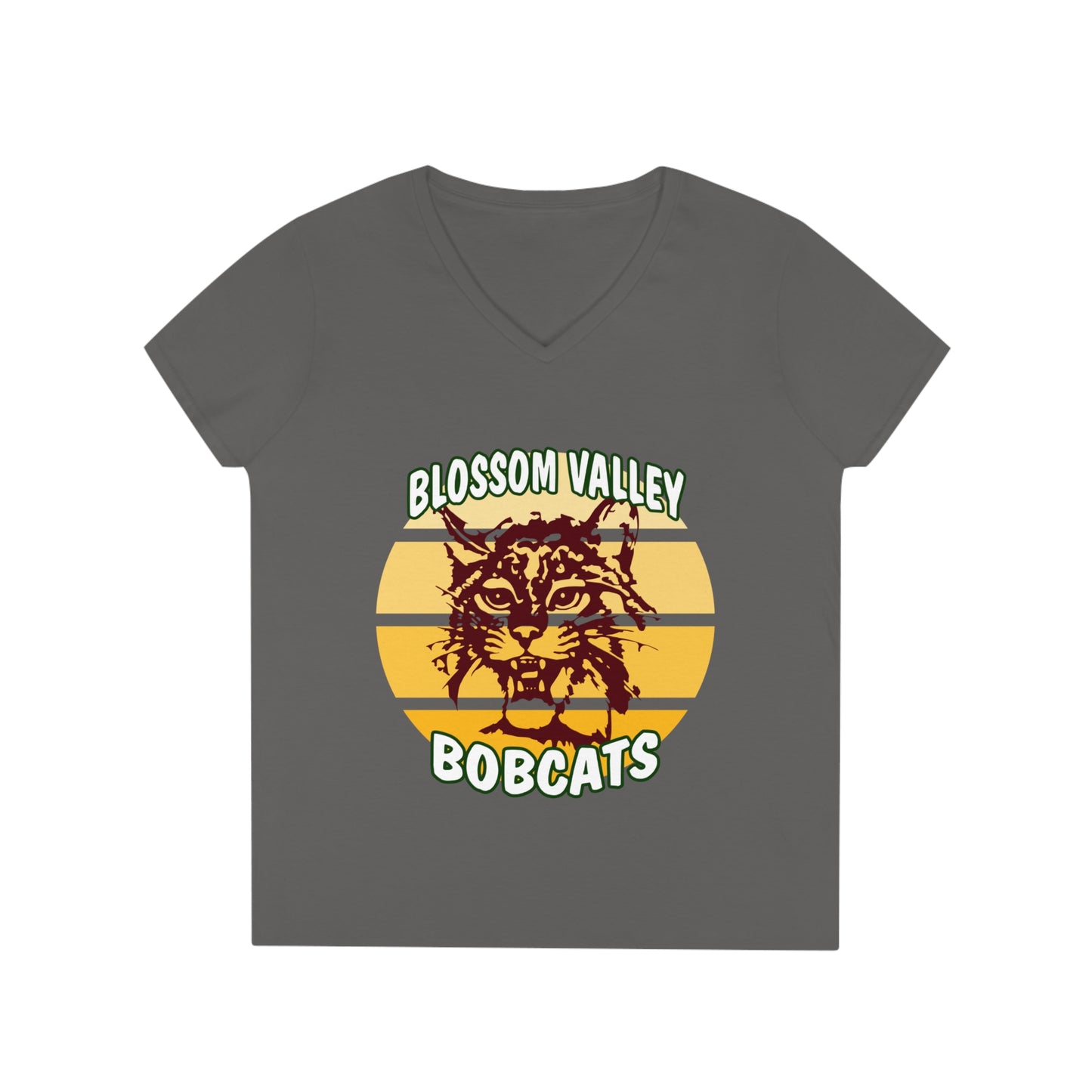 Old School Sun V-Neck T-Shirt