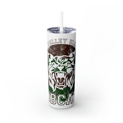 Bobcats Skinny Tumbler w/Straw, 20oz