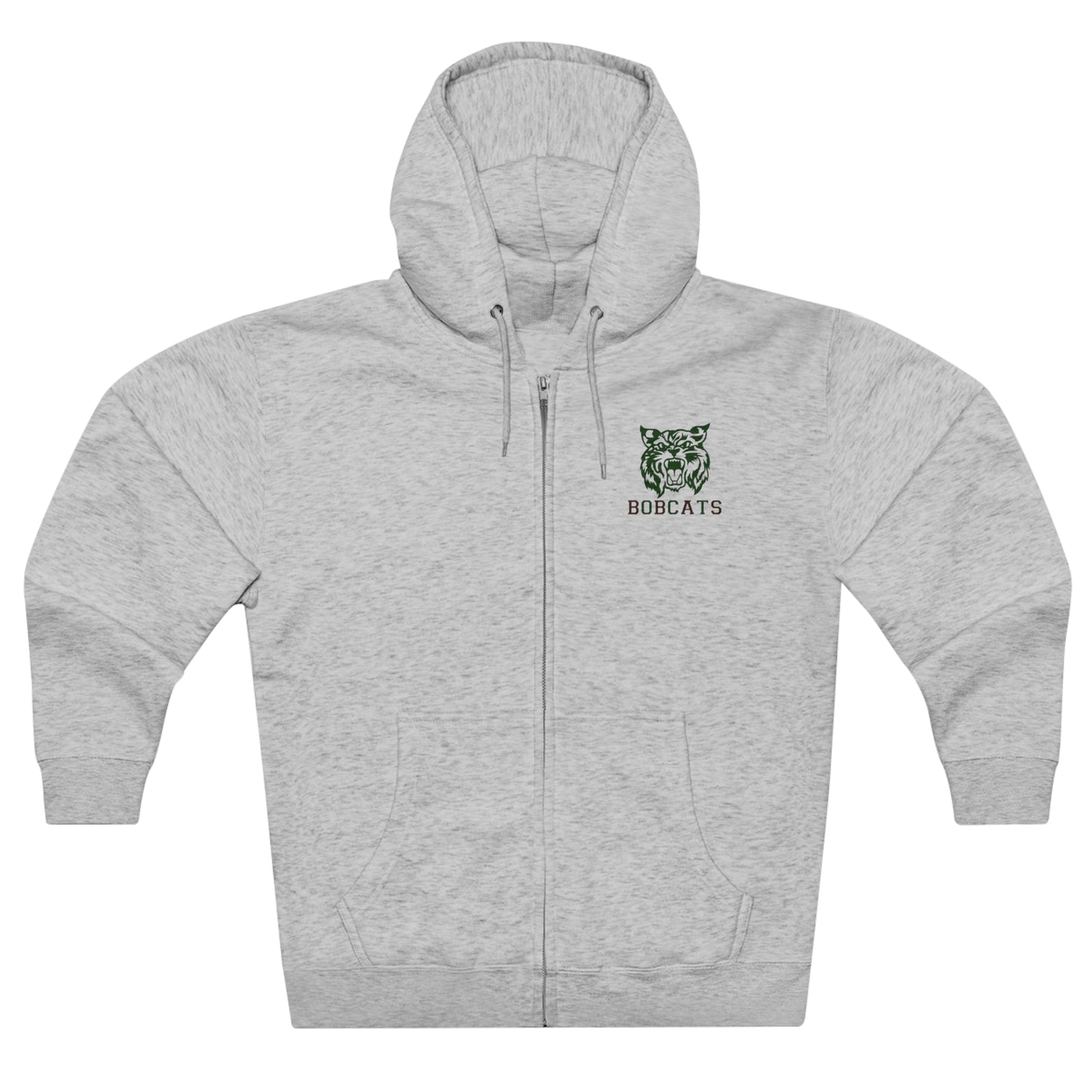 Bobcats Adult Zip-up Hoodie