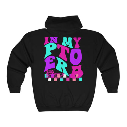 PTO Era Adult Zip-up Hoodie (Pink Logo)