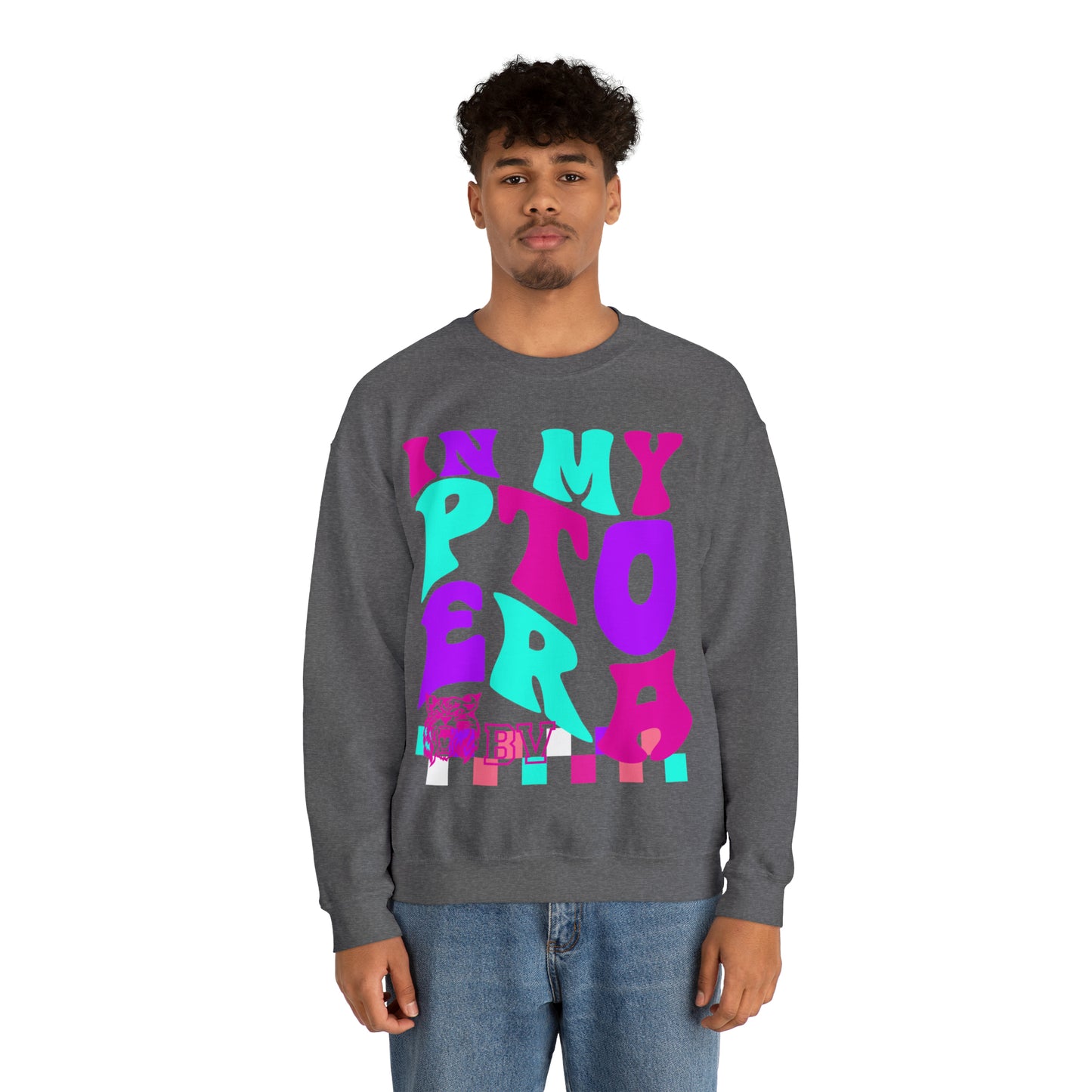 PTO Era Adult Crewneck Sweatshirt (Pink Logo)