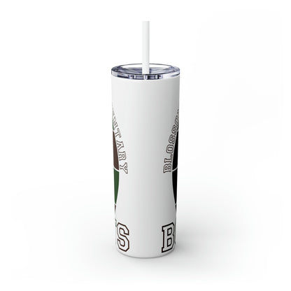BV Paw Skinny Tumbler with Straw, 20oz