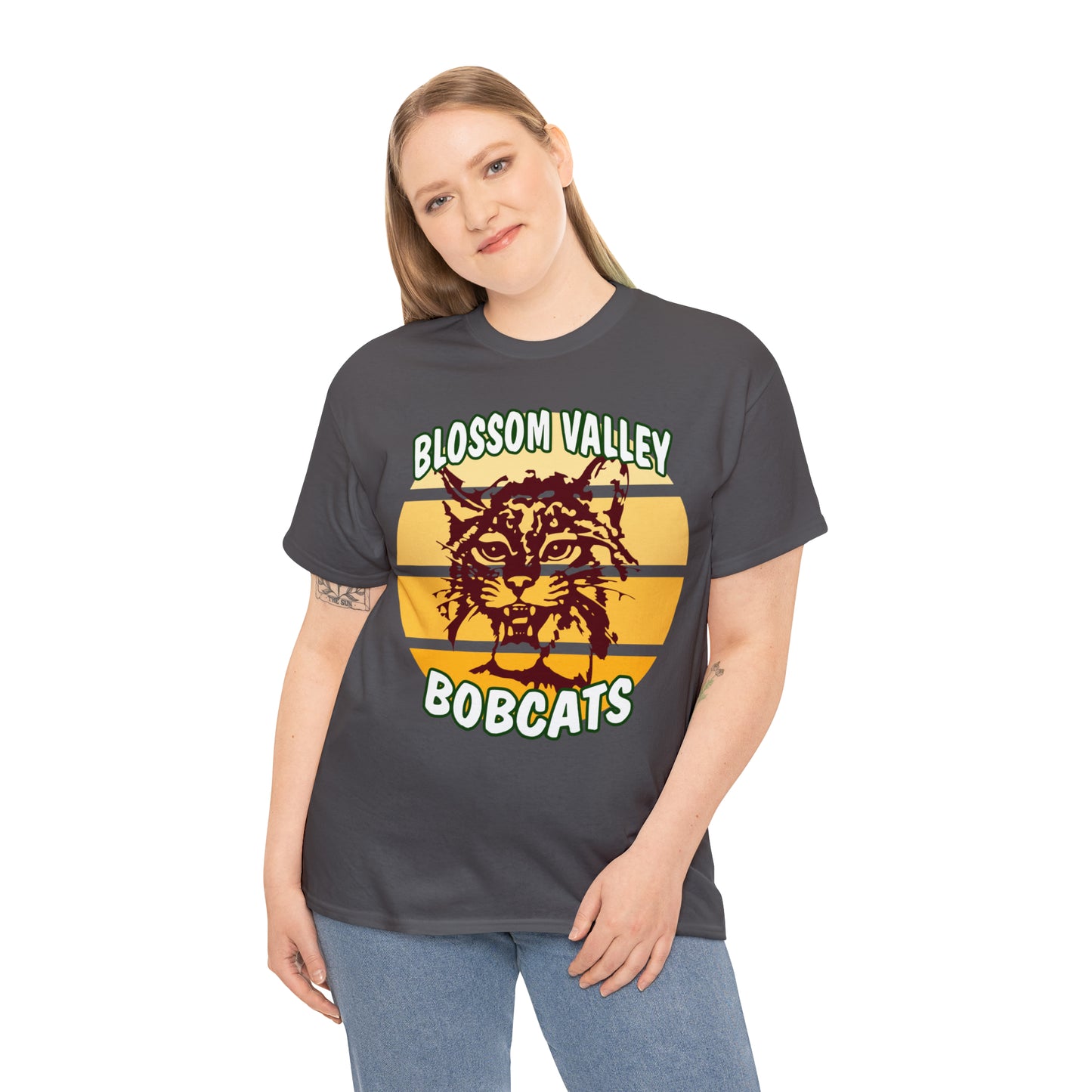 Old School Sun Bobcats Adult Tee