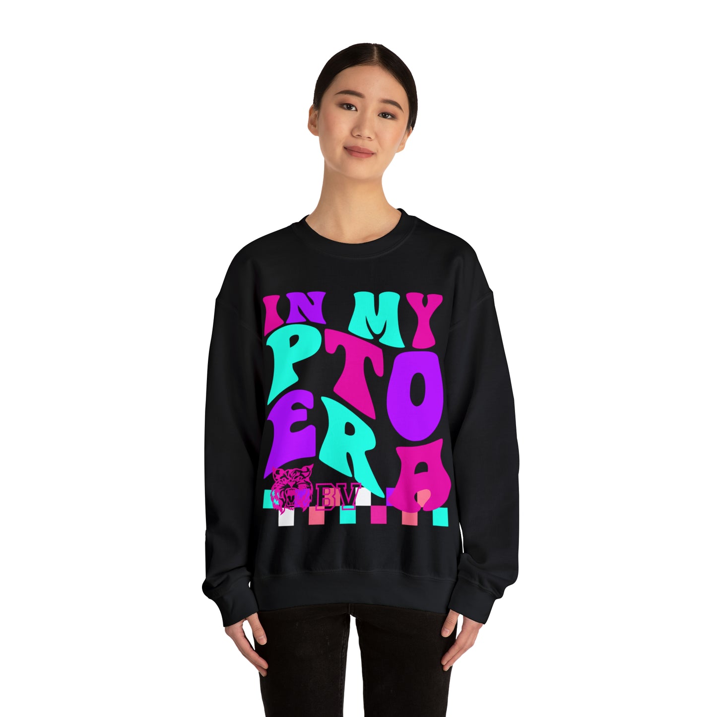 PTO Era Adult Crewneck Sweatshirt (Pink Logo)