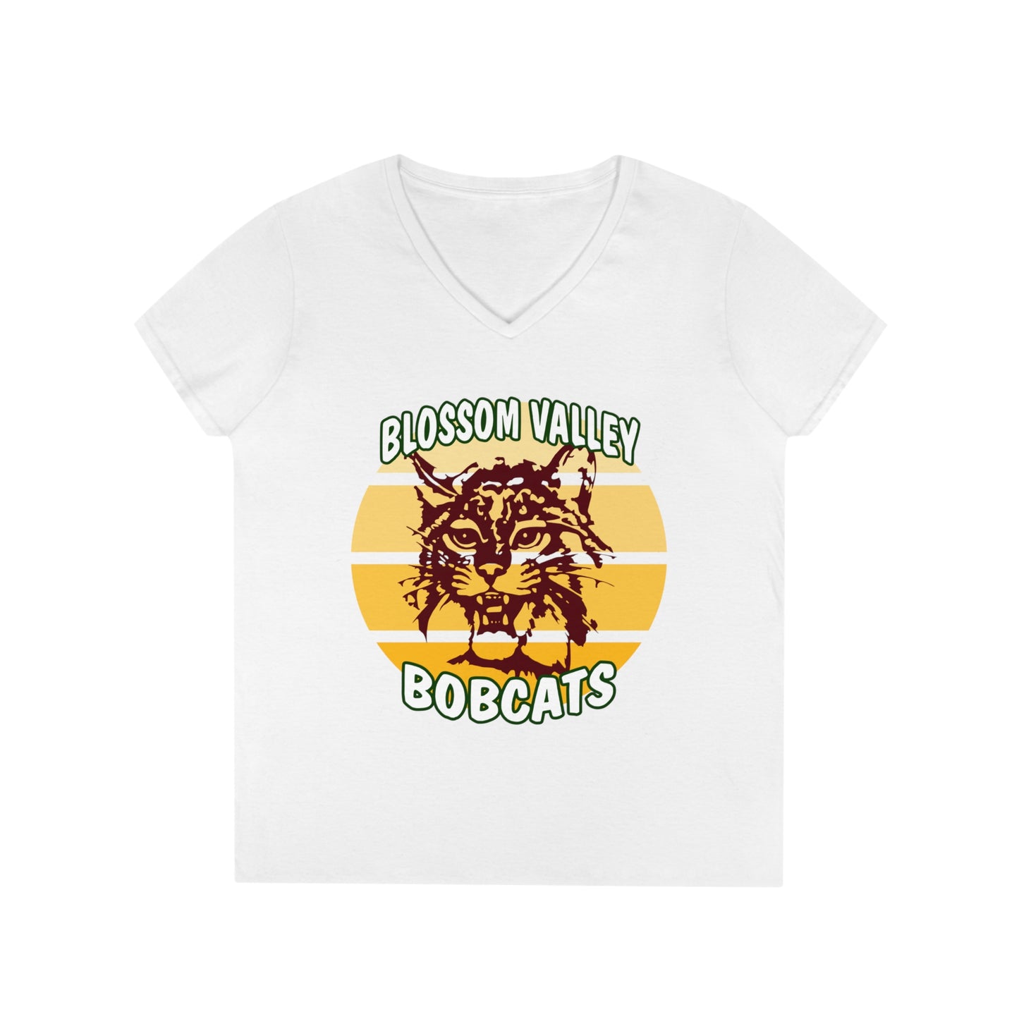 Old School Sun V-Neck T-Shirt