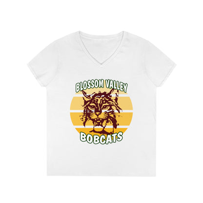 Old School Sun V-Neck T-Shirt