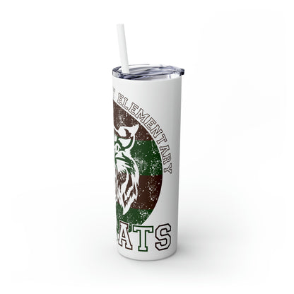 Bobcats Skinny Tumbler w/Straw, 20oz