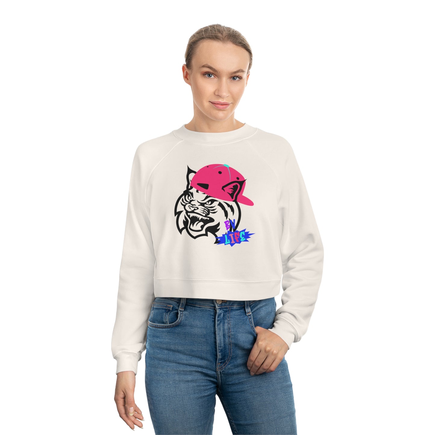 BV Life Cat Adult Cropped Pullover