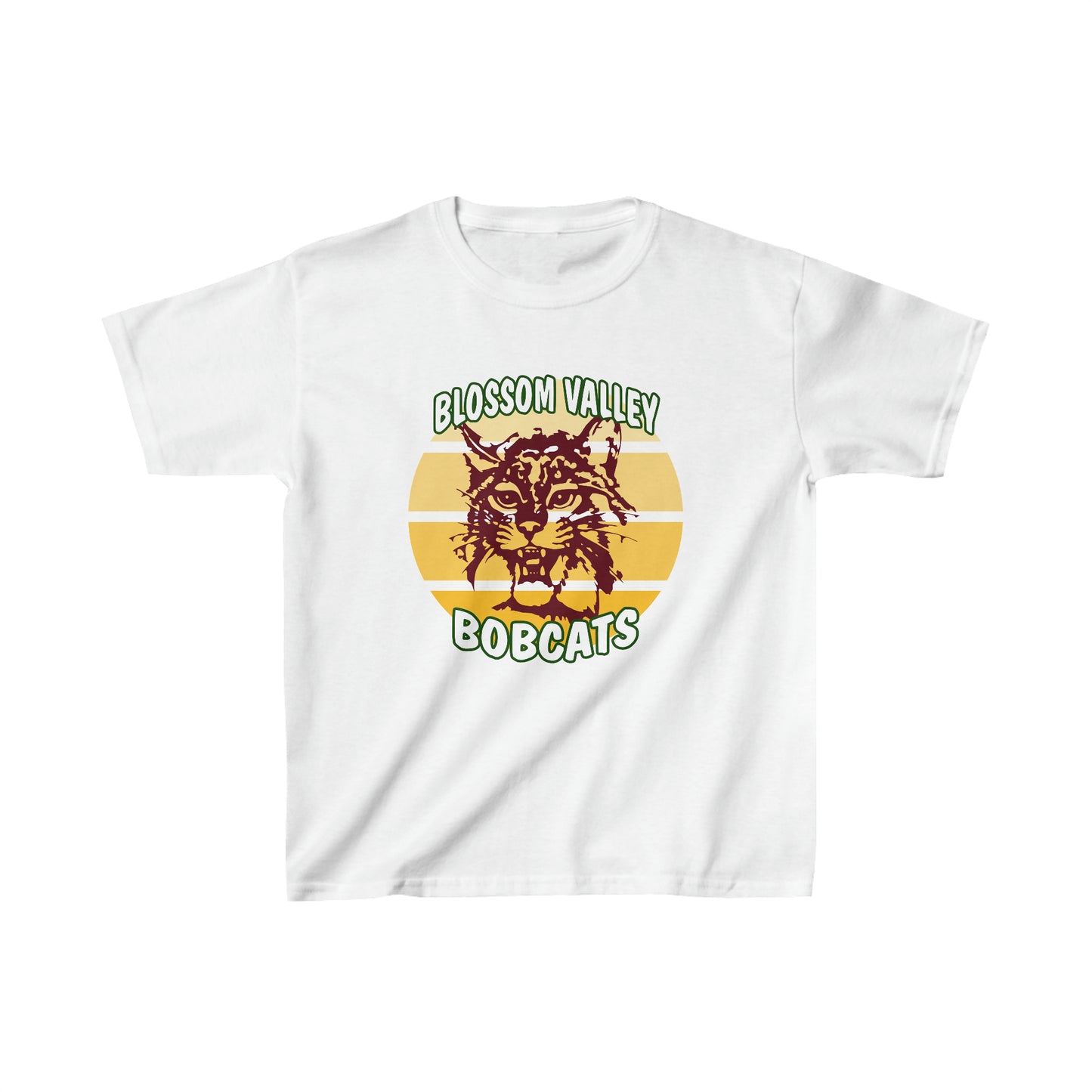 Old School Sun Bobcats Kids Tee