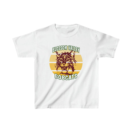 Old School Sun Bobcats Kids Tee